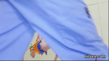 Naughty nympho was taken in anus asylum for uninhibited treatment